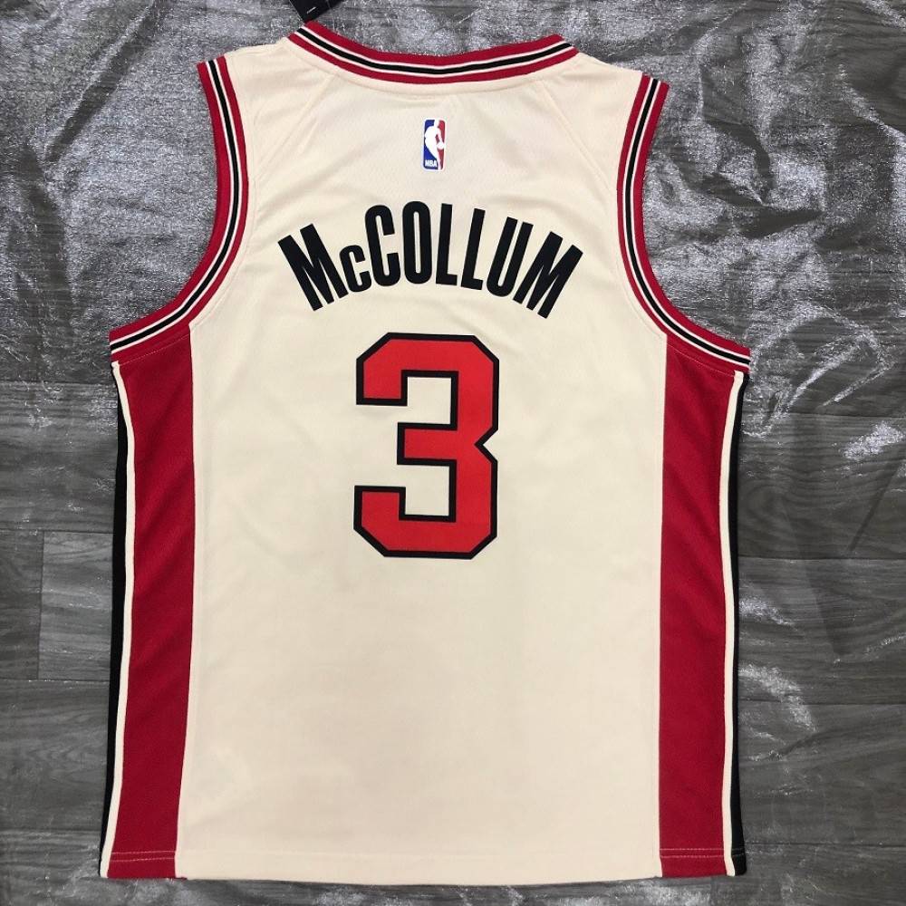 Men's Portland Trail Blazers C.J McCollum Cream 2019/20 Finished Swingman Jersey - City Edition-Pro Kit Vault | Brand New 26/27 Sports Jerseys